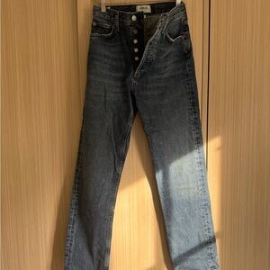 Agolde Classic Indigo Straight Leg Jeans